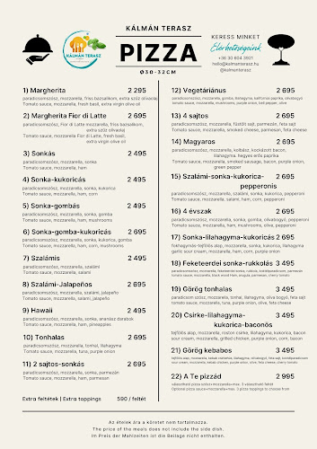 Kálmán Terasz Étterem | Pizzéria | Rendezvény