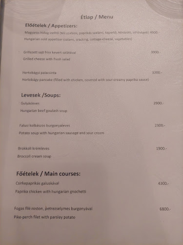 Sörforrás étterem - Vendéglátás