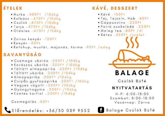 Balage Csülök Büfé