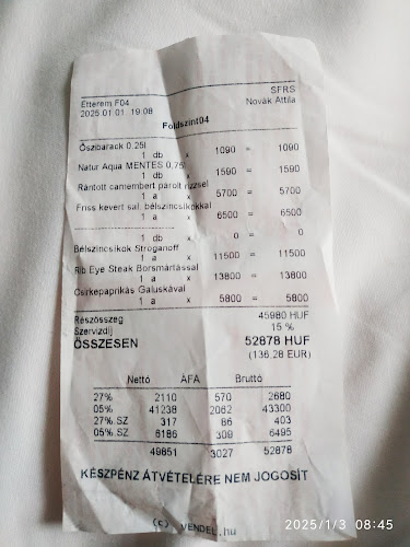 Sörforrás étterem - Vendéglátás