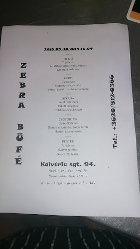 Zebra Büfé - Szeged