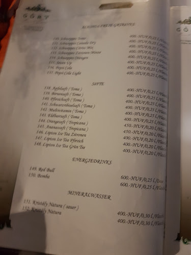 Comentarii opinii despre Gőry Pince Étterem