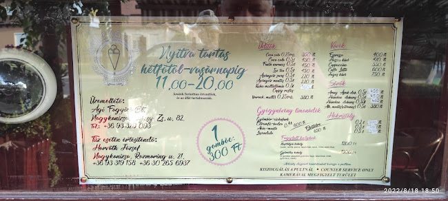 Opinii despre Ági Fagyizó în Nagykanizsa - Vendéglátás