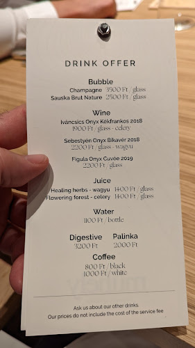 Opinii despre Onyx Műhely în Budapest - Vendéglátás