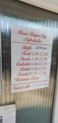 Boszi Lángos Büfé - Vendéglátás