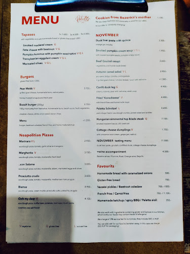 Opinii despre Paletta Bisztró Budapest în Budapest - Vendéglátás