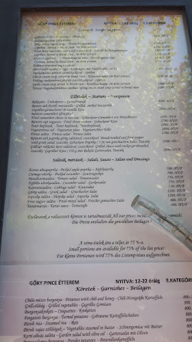 Opinii despre Gőry Pince Étterem în Szeged - Vendéglátás
