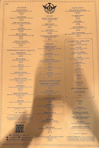 Opinii despre Tom George Osteria în Budapest - Vendéglátás