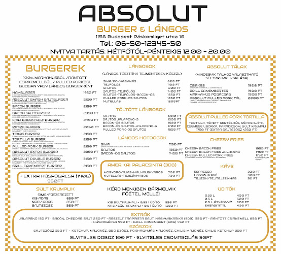 Absolut Burger & Lángos