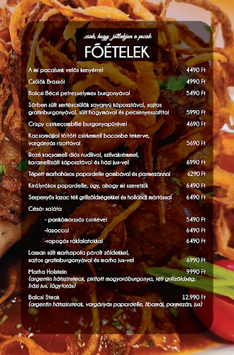 Balcsi Falatozó-Átmenetileg zárva, újranyitás 2025.október!Addig a Tölgyfa Étterem&Pub-ban tartunk nyitva!