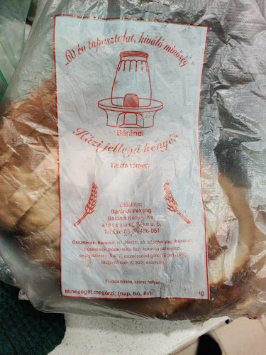Pékség -Bárándi Pékség Mintaboltja