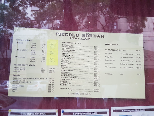 Opinii despre Piccolo Sörbár în Budapest - Vendéglátás