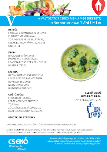 Csekő Kávéház és Étterem - Vendéglátás