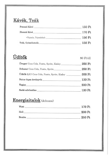 Terike Büfé és Falatozó - Vendéglátás