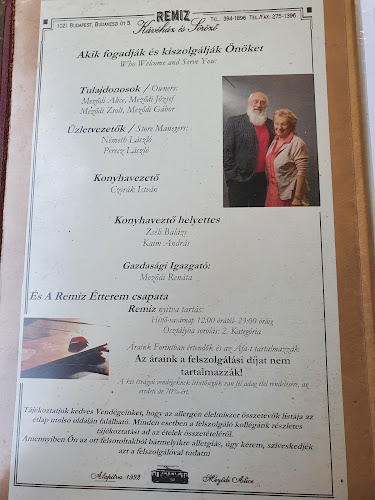 Opinii despre Remiz Étterem în Budapest - Vendéglátás