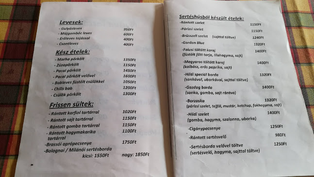 Road54 Kisvendéglő - Vendéglátás