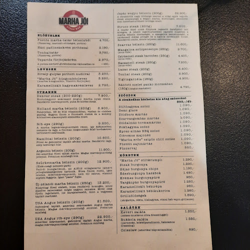 Marha Jó Steak Bar - Vendéglátás