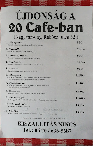 20 Cafe Falatozó - Nagyvázsony