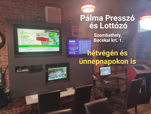 Comentarii opinii despre Pálma Presszó és Lottózó, Szombathely