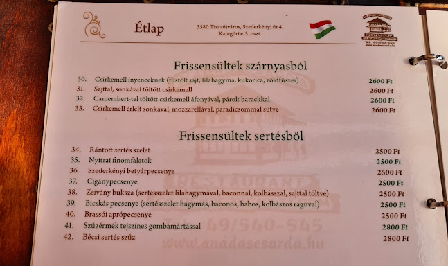 Étterem Tiszaújváros - Nádas Csárda