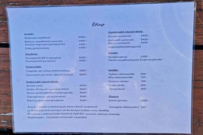 Opinii despre Dunakincse Fancsek vendéglő în Szigetszentmiklós - Vendéglátás