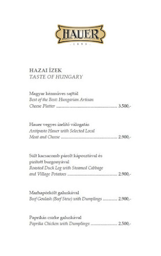 Hauer cukrászda és kávéház - Budapest