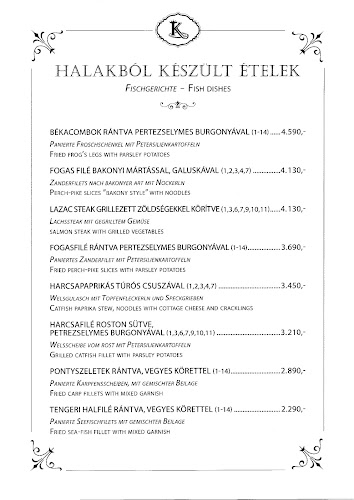 Kovács-Kert Étterem - Vendéglátás