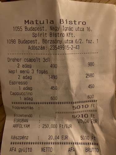 Comentarii opinii despre Matula Bistro