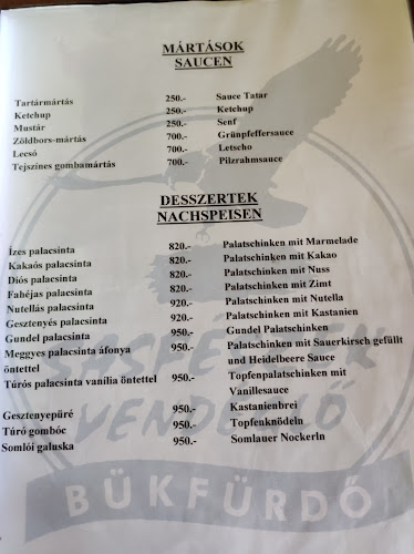Sasfészek Vendéglő - étterem - Bük
