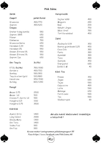 Pikk Dáma Söröző - Budapest