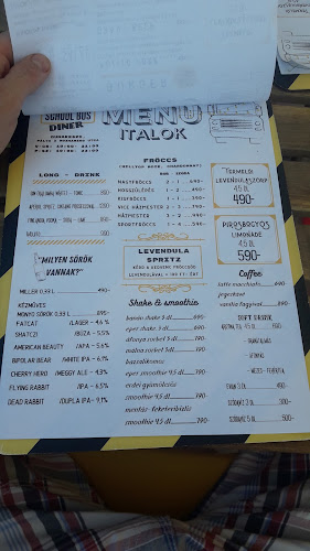 SCHOOL BUS DINER - Vendéglátás