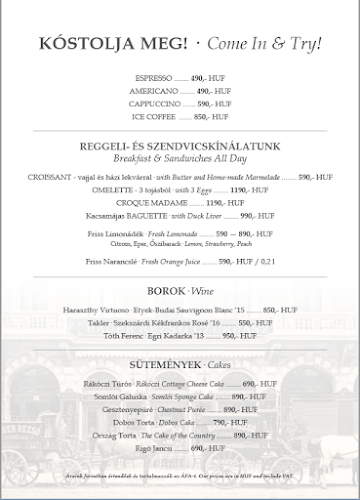 Opinii despre Hauer cukrászda és kávéház în Budapest - Vendéglátás