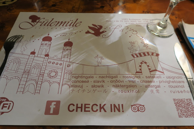 Fülemüle Étterem - Vendéglátás