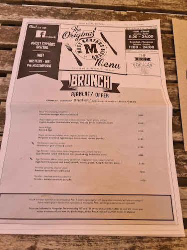 Most Bisztró - Vendéglátás