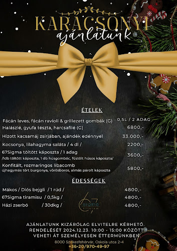67Sigma Étterem & Bistro - Székesfehérvár