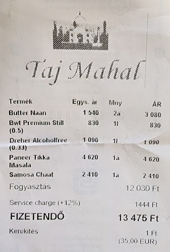 Taj Mahal Étterem