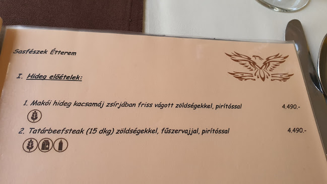 Sasfészek Étterem - Vendéglátás