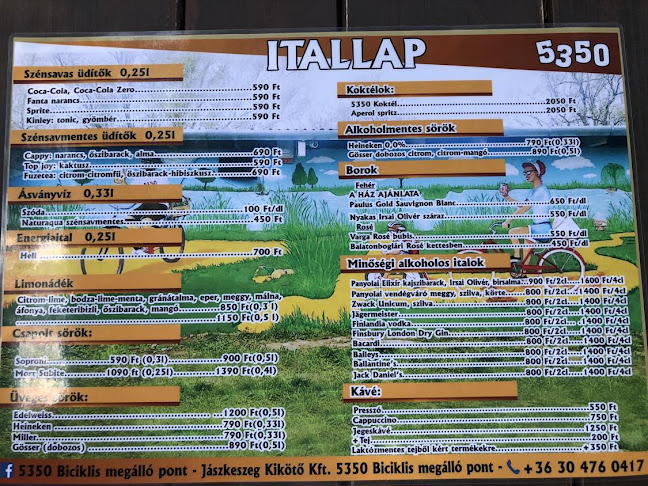 5350 Biciklis Megálló Pont - Tiszafüred