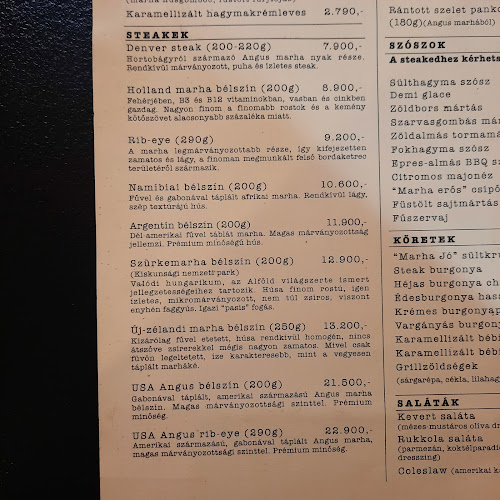 Opinii despre Marha Jó Steak Bar în Győr - Vendéglátás