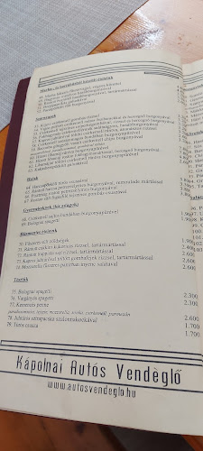 Opinii despre Autós Vendéglők în Kápolna - Vendéglátás