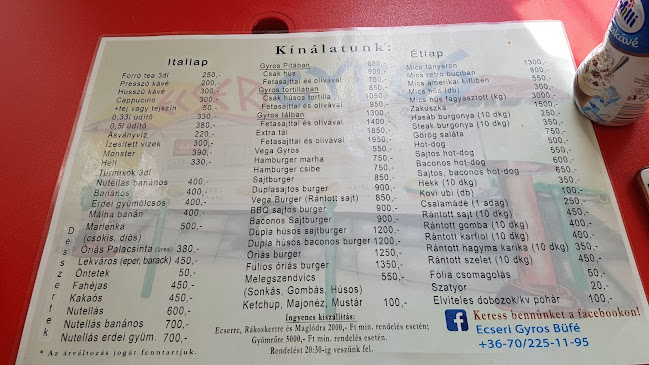 Ecseri Gyros Büfé - Vendéglátás