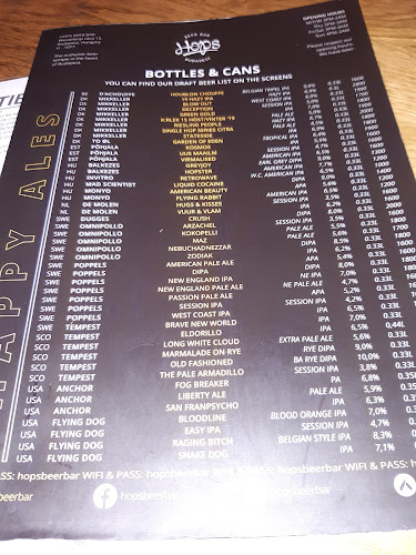 HOPS BEER BAR BUDAPEST - Vendéglátás
