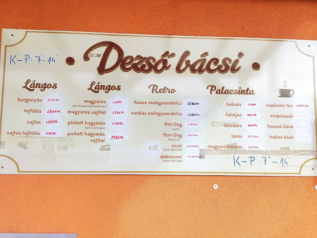 Dezső bácsi - Lángos Palacsinta Kávé Üdítő - Dunaharaszti