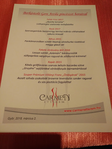 Carmen Étterem - Vendéglátás