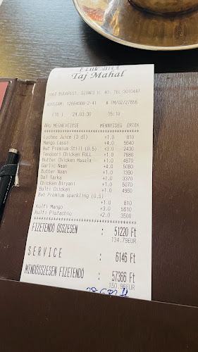 Comentarii opinii despre Taj Mahal Étterem