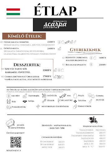 Scarpa Étterem és Pizzéria - Vendéglátás