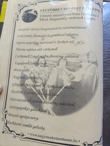 Comentarii opinii despre Négy Muskétás Étterem