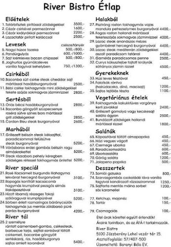 Opinii despre River Bistro în Jászberény - Vendéglátás