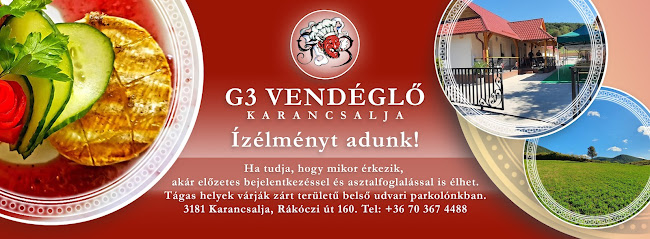 G3 Vendéglő és Pizzéria Karancsalja - Vendéglátás