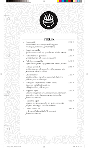 Opinii despre Melange Cafe & Bistro în Budapest - Vendéglátás